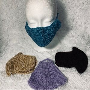 🆕Handmade/Homemade Aqua Crotchet Face Mask